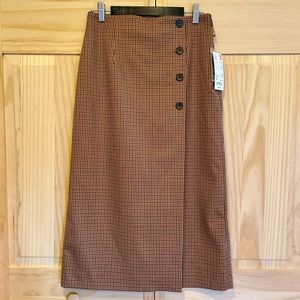 NWT Uniqlo Wrap Midi Skirt